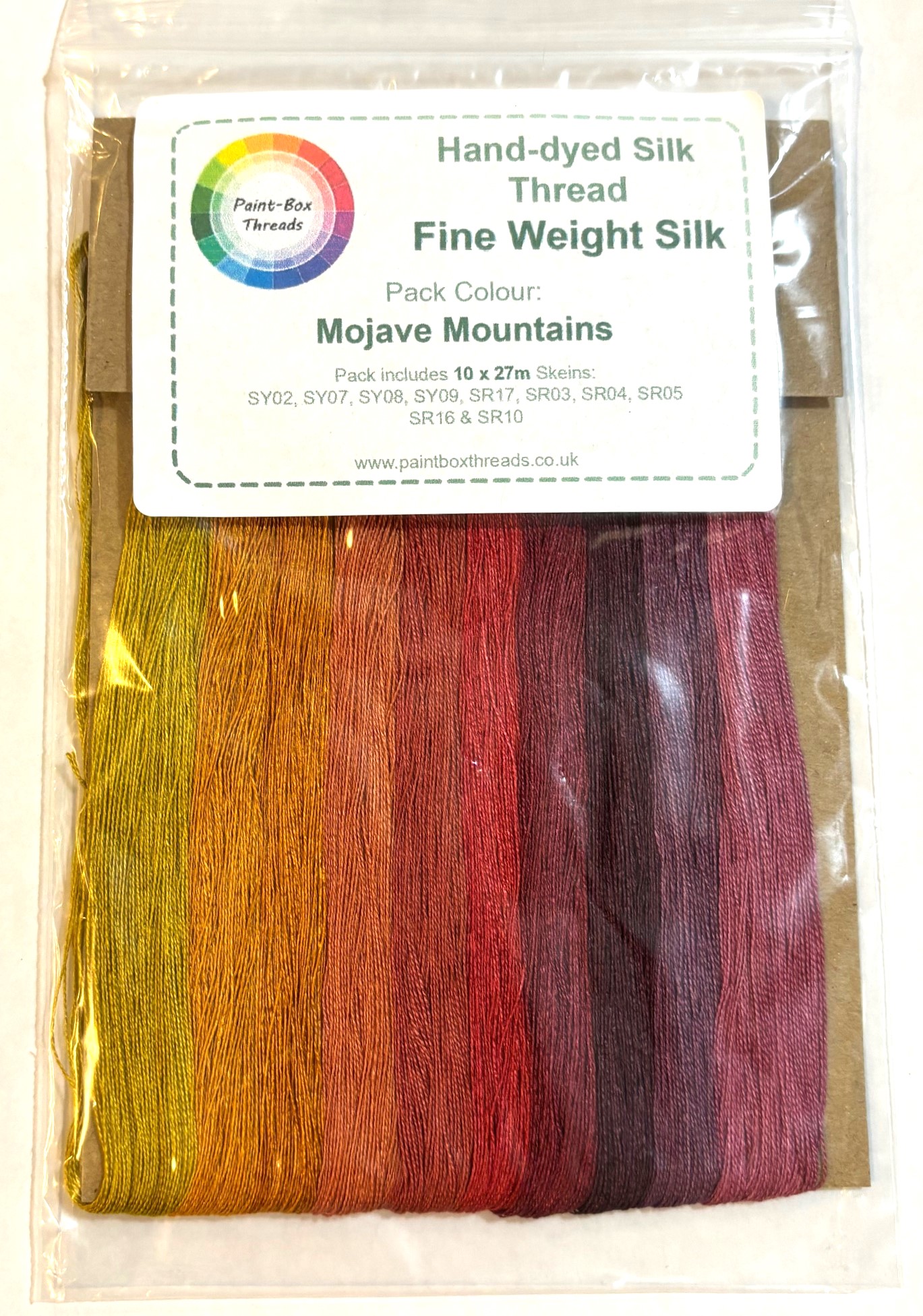 Paint Box Silk Threads - 10 Pack - Mojave Mountains Pre-Order - Click Image to Close